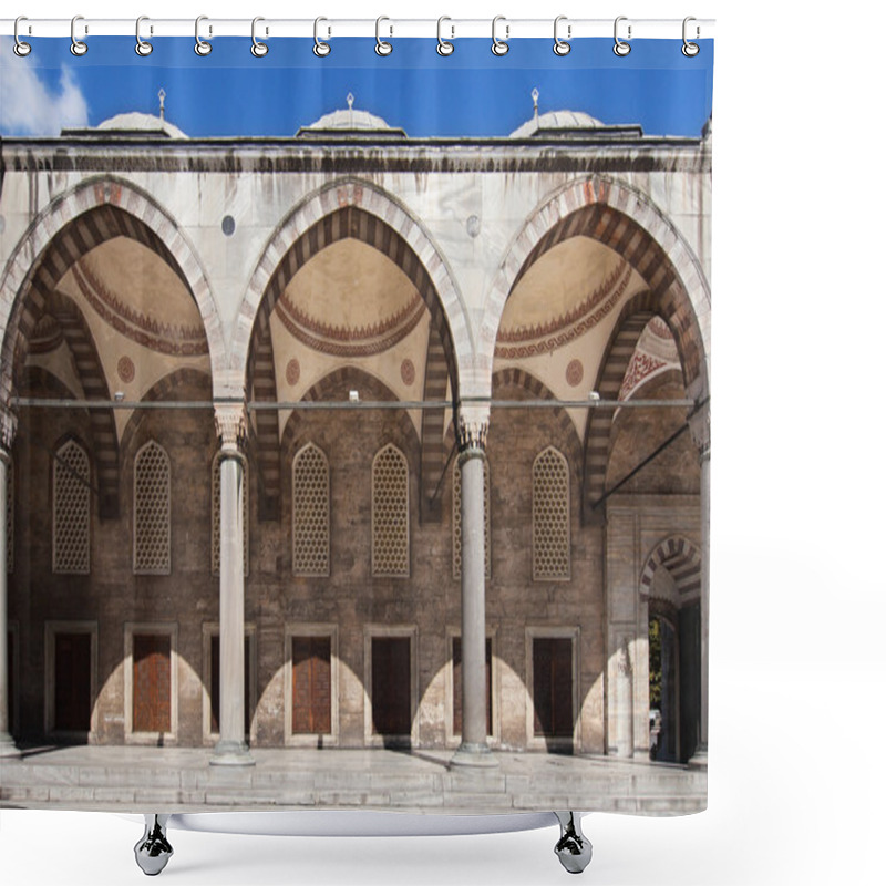 Personality  Arcade Of The Blue Mosque Shower Curtains