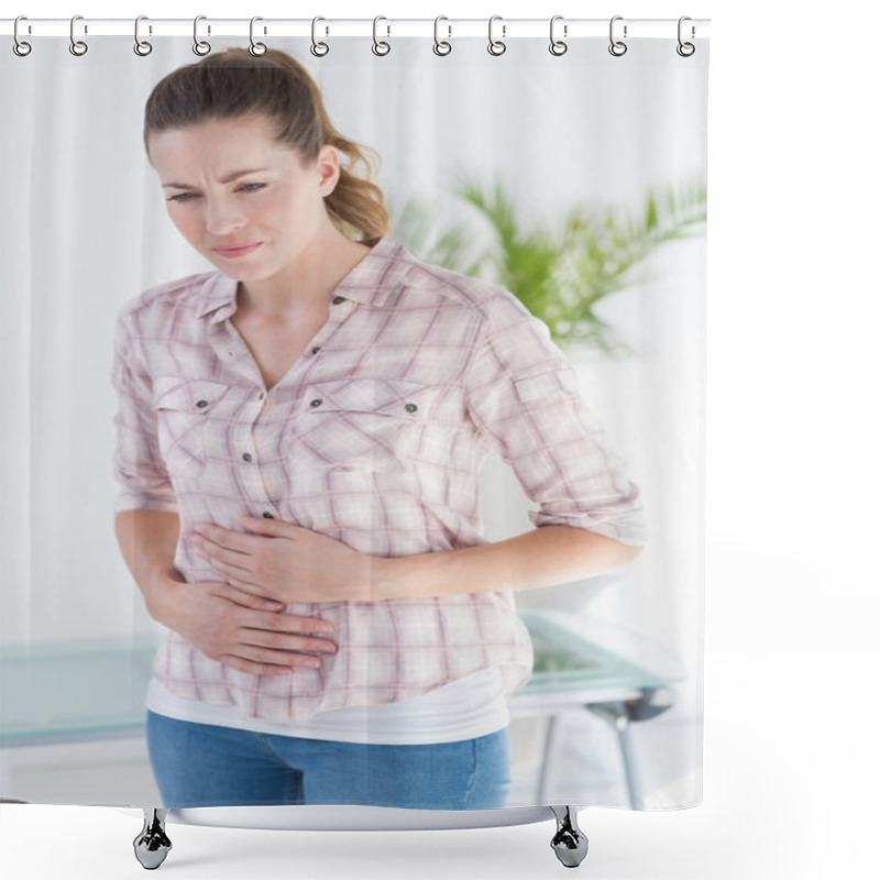 Personality  Patient With Stomach Ache Shower Curtains