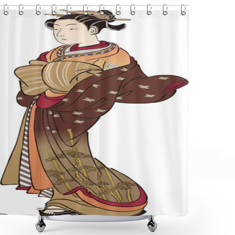 Personality   Ukiyo-e Women 20 Shower Curtains