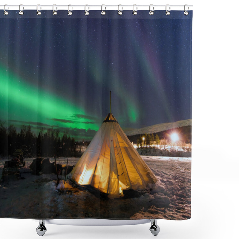 Personality  The Polar Lights In Norway Shower Curtains