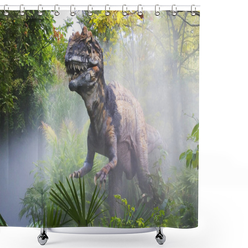 Personality  Metriacanthosaurus Is A Dinosaur From The Late Jurassic Period Shower Curtains