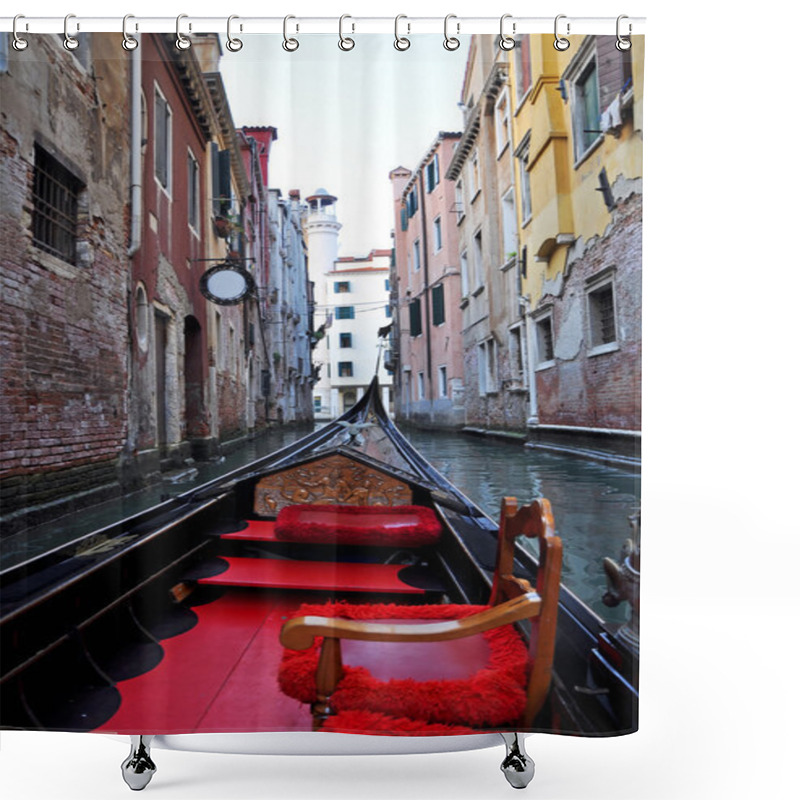 Personality  Venice Seen From Gondola Shower Curtains