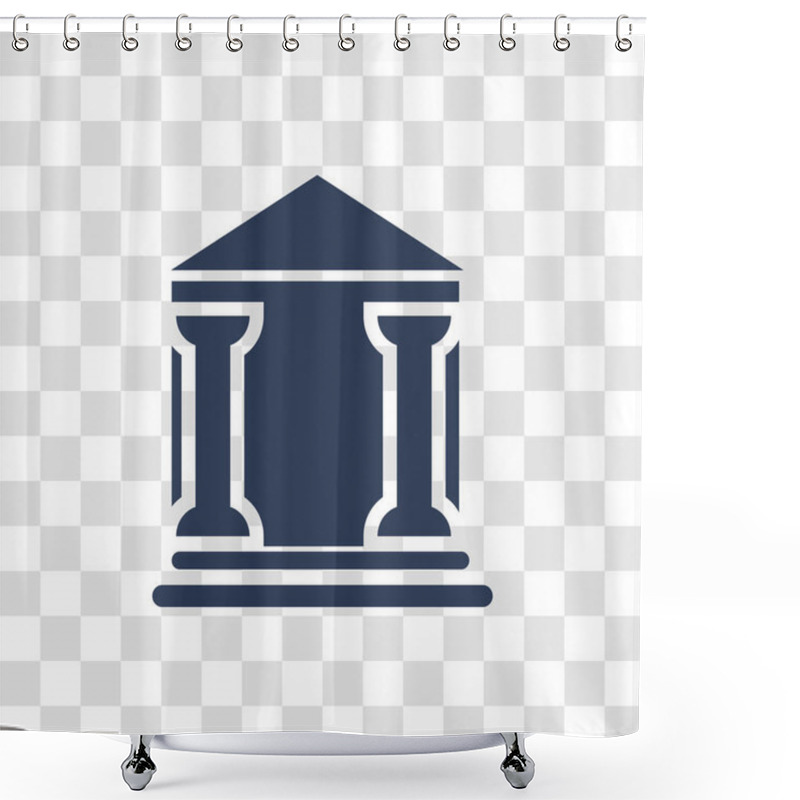 Personality  Courthouse Icon. Trendy Courthouse Logo Concept On Transparent Background From Law And Justice Collection Shower Curtains