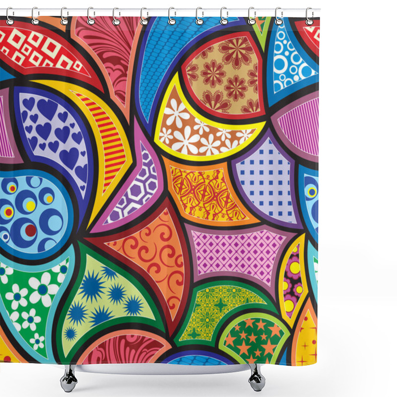 Personality  Seamless Abstract Pattern Shower Curtains