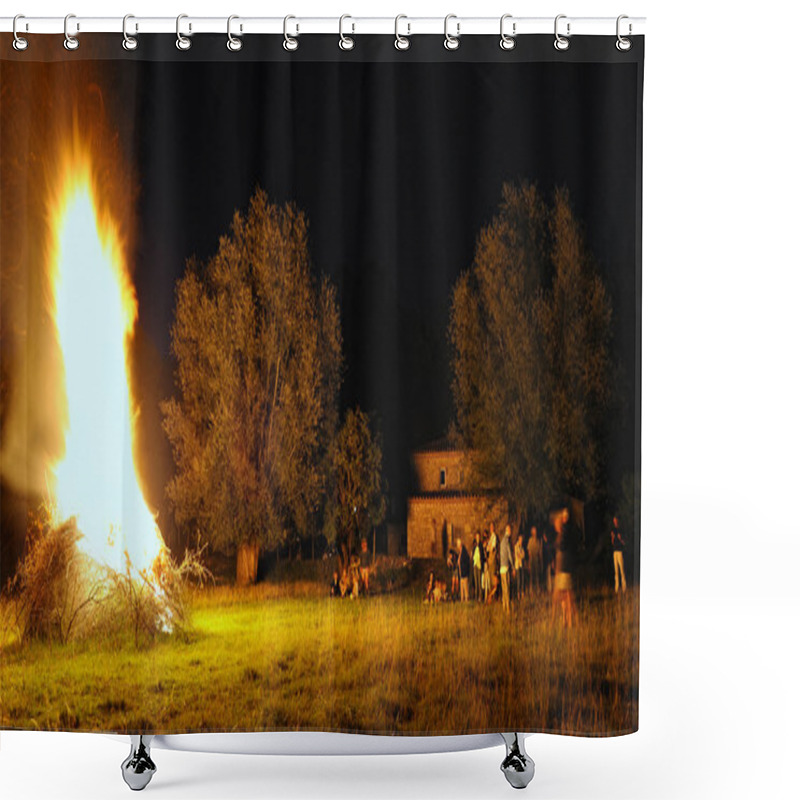 Personality  Fire Saint-Jean Shower Curtains