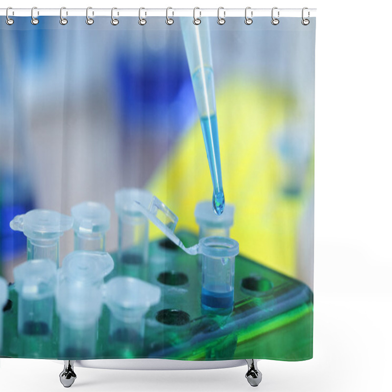 Personality  Test Tubes And Dropper Shower Curtains