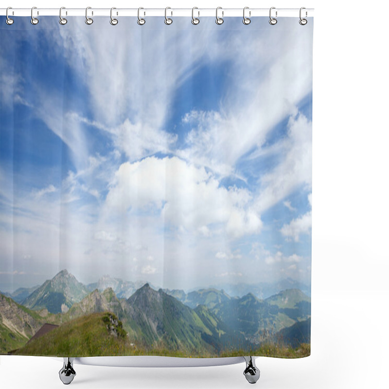 Personality  Mountains Of European Alps Shower Curtains