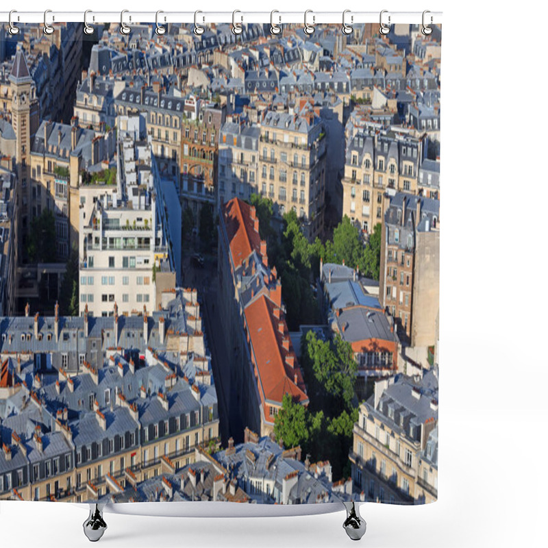 Personality  Paris Roofs Shower Curtains