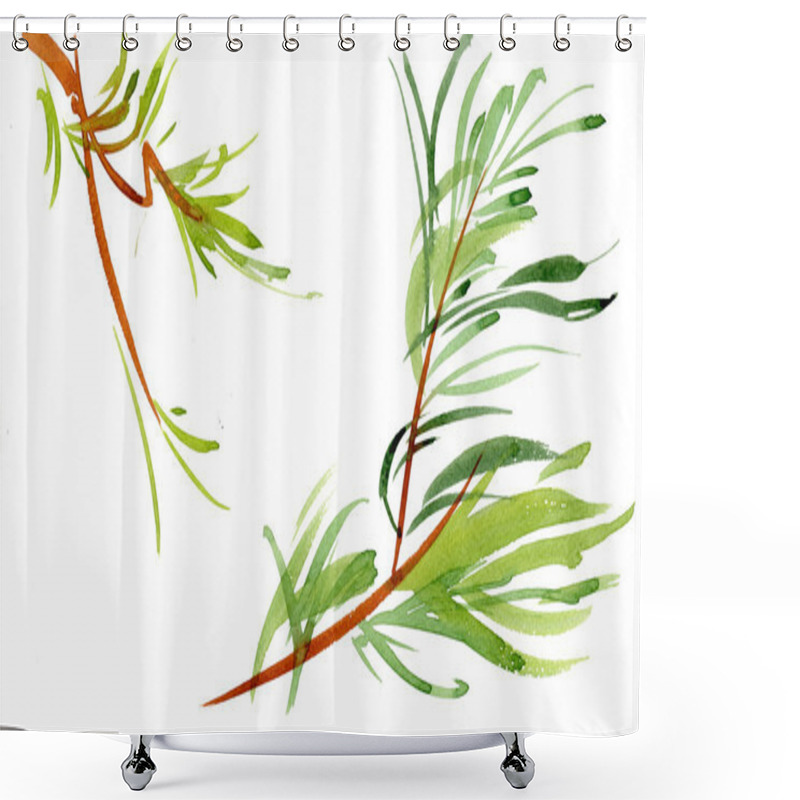 Personality  Spring Green Branches Shower Curtains