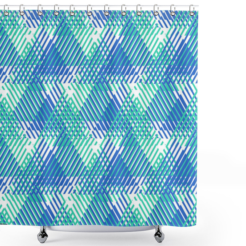 Personality  Abstract Vector Striped Background Shower Curtains