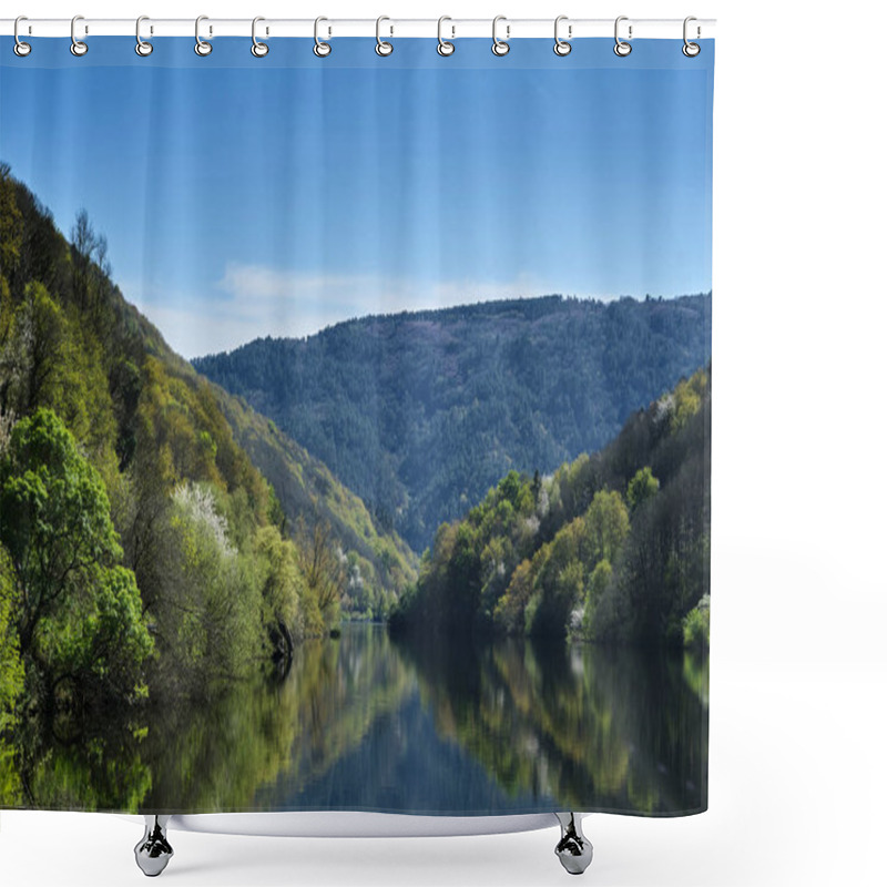 Personality  Springtime Landscape In Ribeira Sacra, Galicia, Spai Shower Curtains