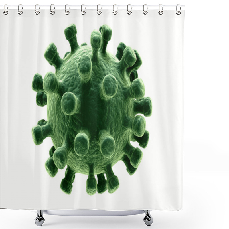 Personality  Isolated Bacteria Cells Shower Curtains