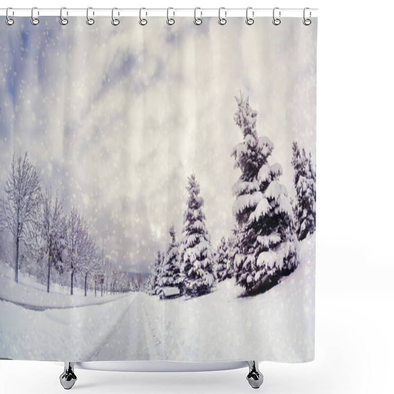 Personality  Winter Park Shower Curtains