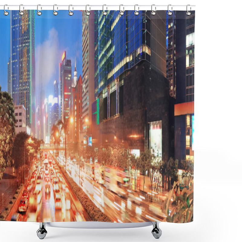 Personality  Hong Kong Street View Shower Curtains