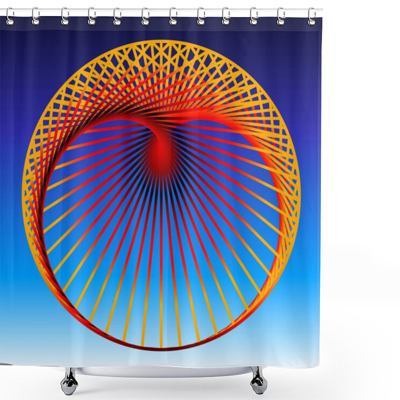 Personality  Cardioid Red Shower Curtains