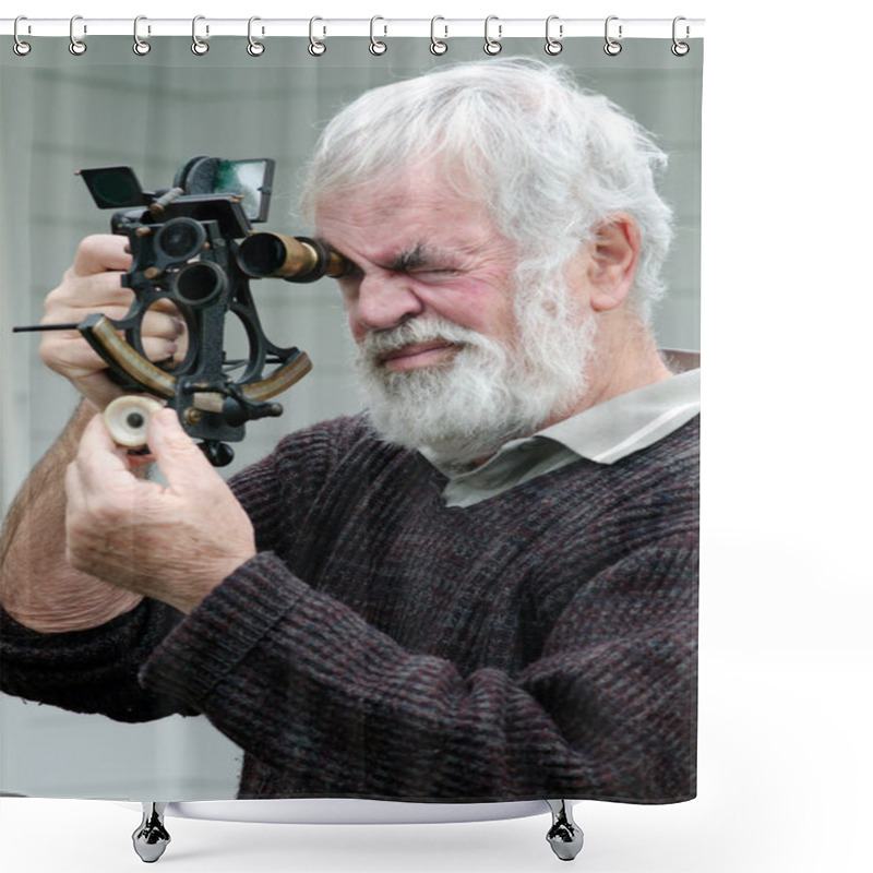 Personality  Sextant - Sea Navigation Instrument Shower Curtains