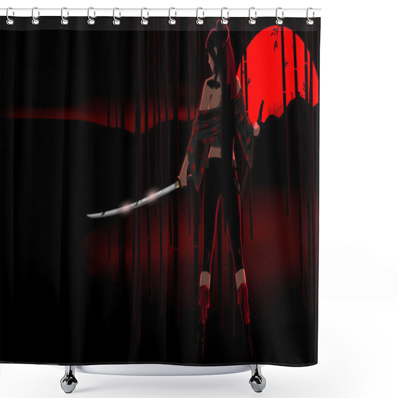 Personality  Land Of The Rising Sun Shower Curtains