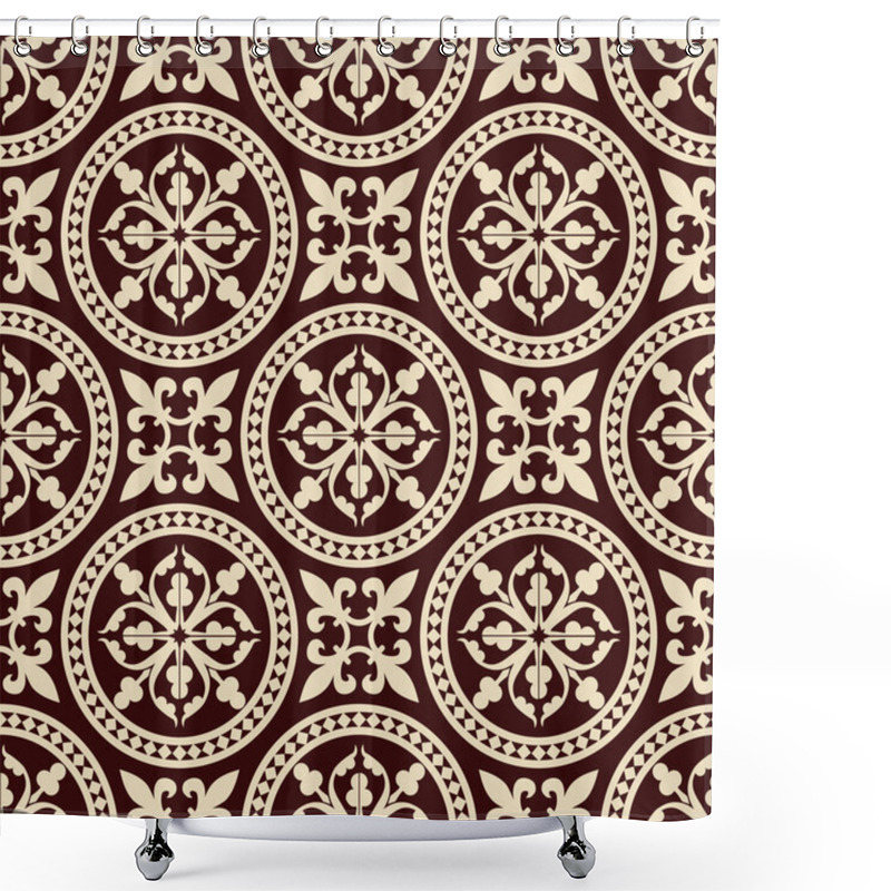 Personality  Antique Seamless Pattern Shower Curtains