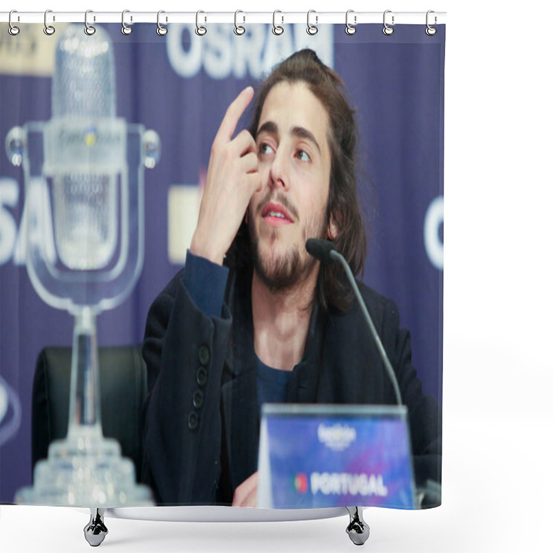 Personality   Salvador Sobral From Portugal Eurovision 2017 Shower Curtains