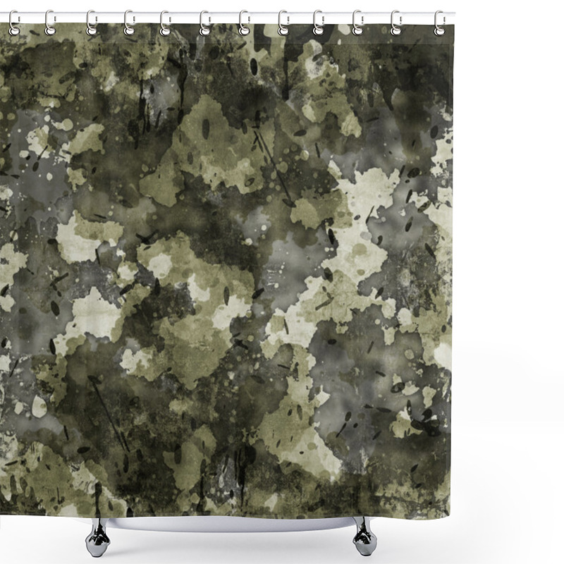 Personality  Camouflage Military Background Shower Curtains