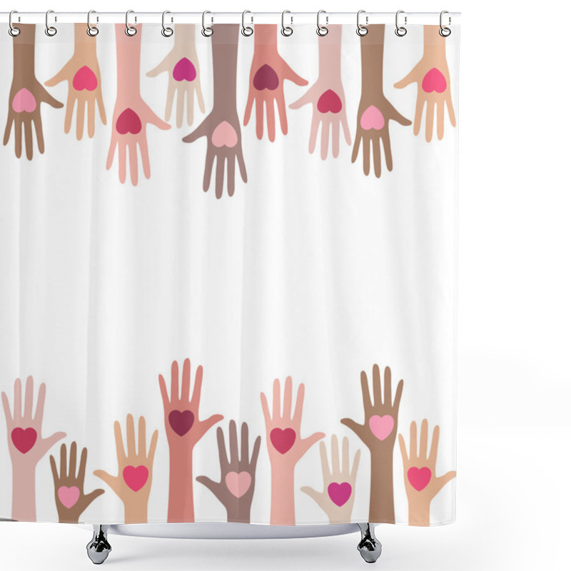 Personality  Concept Of People Giving Their Love Shower Curtains