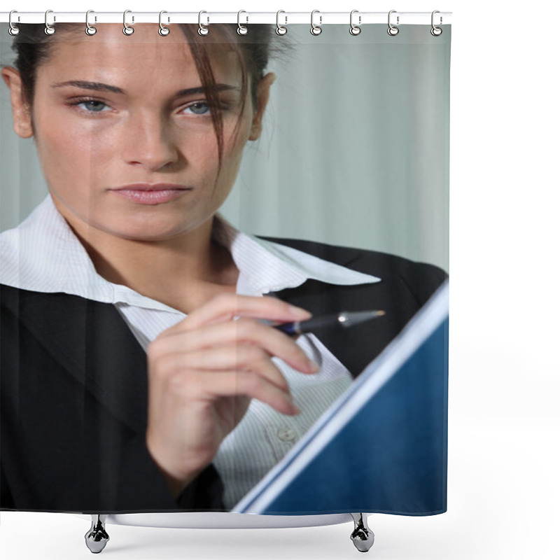 Personality  Female Invigilator Shower Curtains