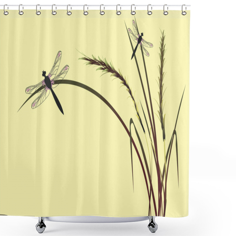 Personality  Dragonfly Shower Curtains