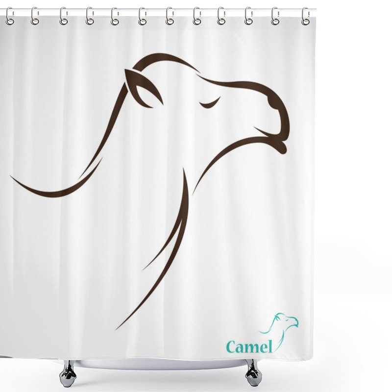 Personality  Vector Image Of An Camel Shower Curtains