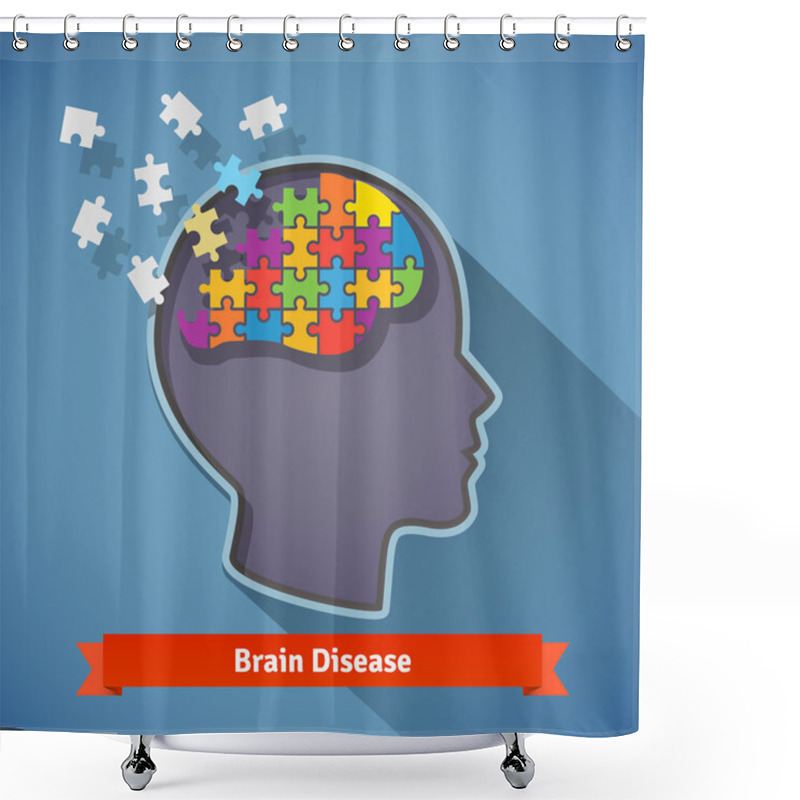 Personality  Alzheimer Brain Disease Shower Curtains