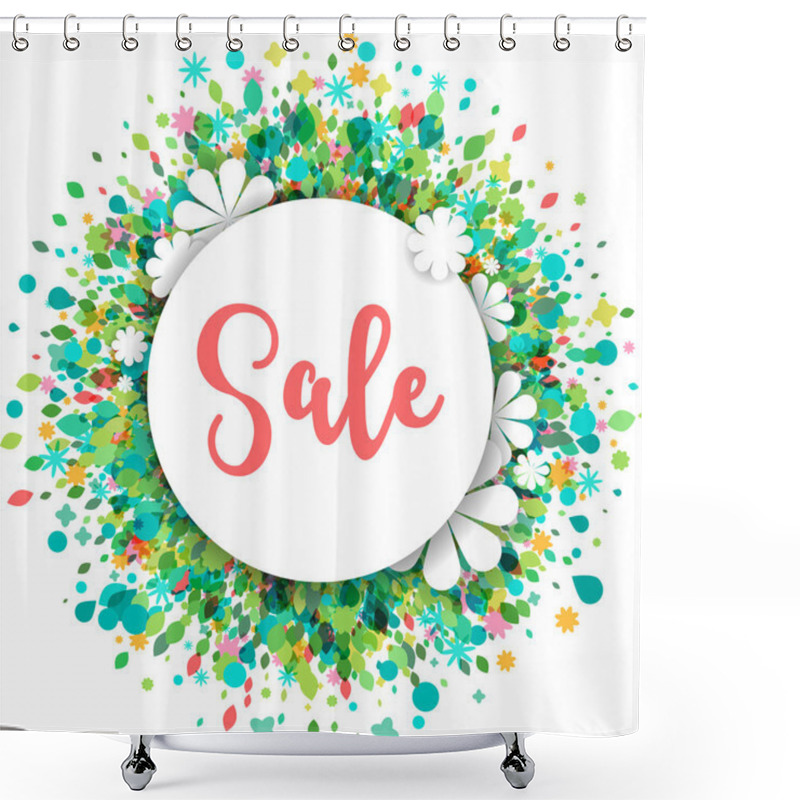 Personality  Sale Greeting Card, Poster With Flowers Shower Curtains