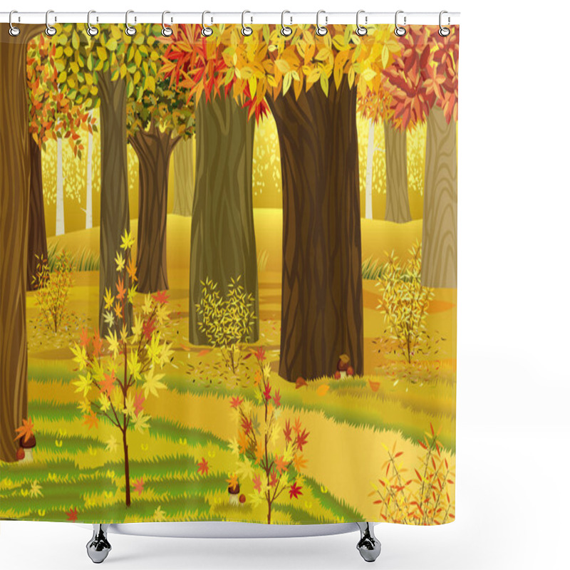 Personality  Dream Autumn Forest Shower Curtains