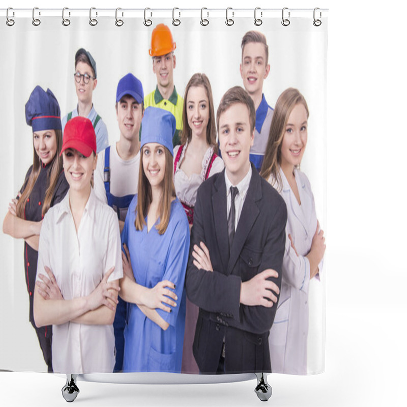 Personality  People Group Shower Curtains