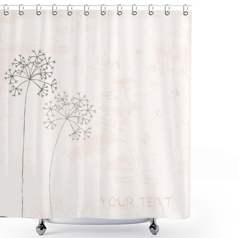 Personality  Dandelion Shower Curtains