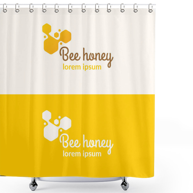 Personality  Logo Bee Honey Shower Curtains