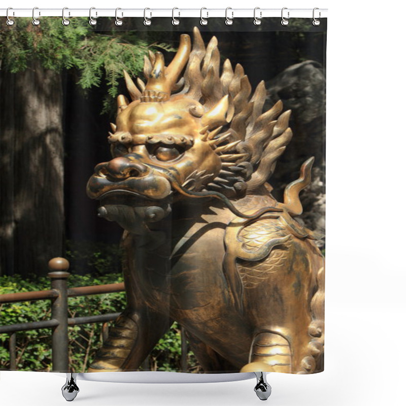 Personality  Chinese Lion Shower Curtains