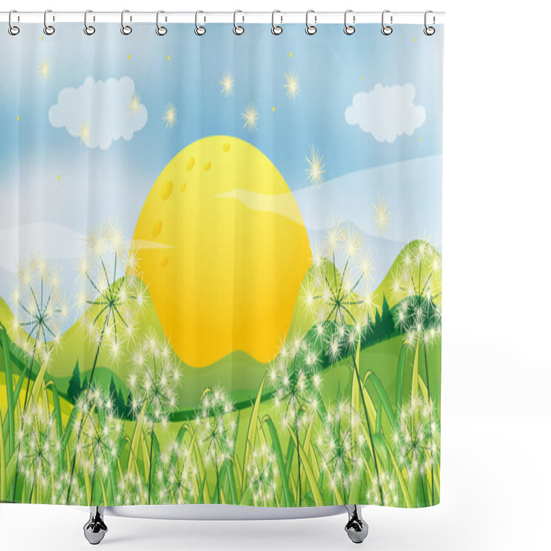 Personality  The Sunset View At The Hills Shower Curtains