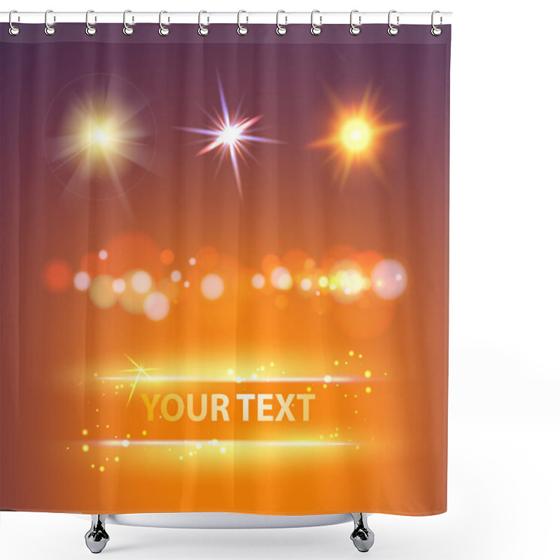 Personality  Glow Sparks Shower Curtains