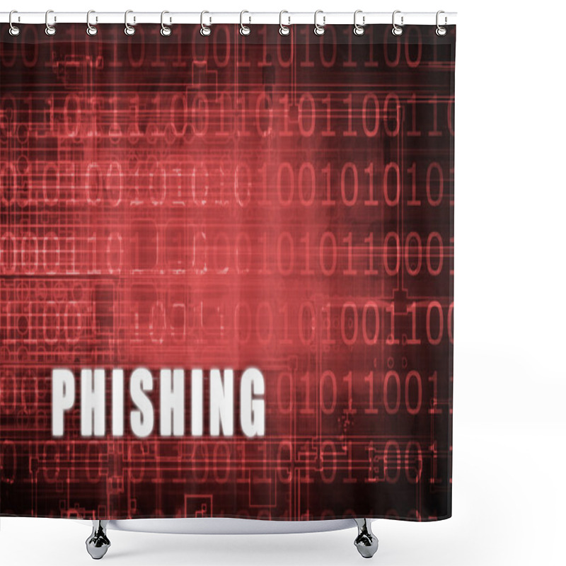 Personality  Phishing Warning Background Shower Curtains