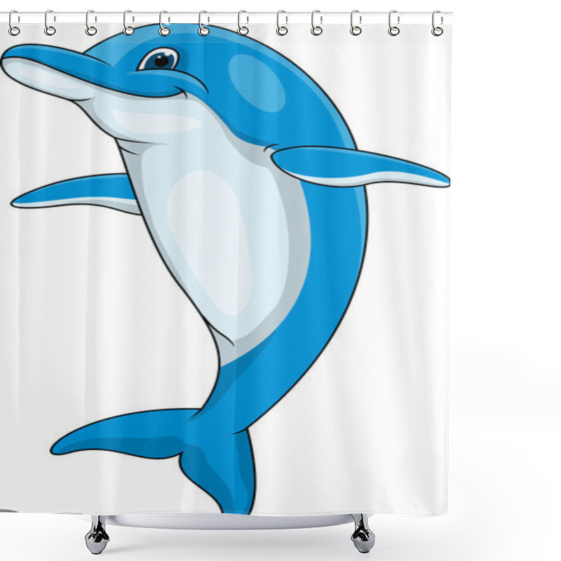 Personality  Funny Dolphin Shower Curtains