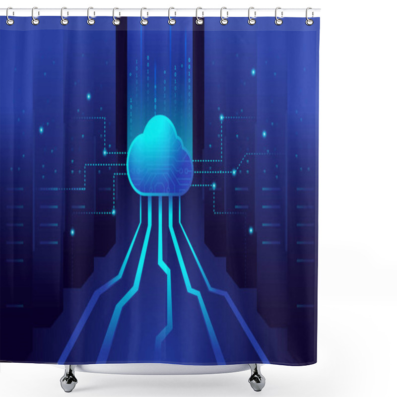 Personality  Cloud Computing Architecture Illustrations Shower Curtains