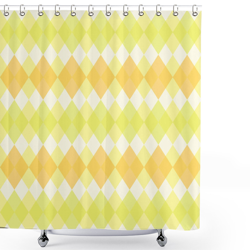 Personality  Retro Primitive Rhombus Background Shower Curtains