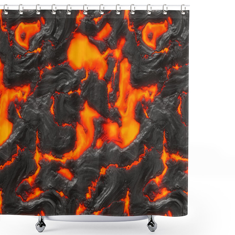 Personality  Magma Shower Curtains