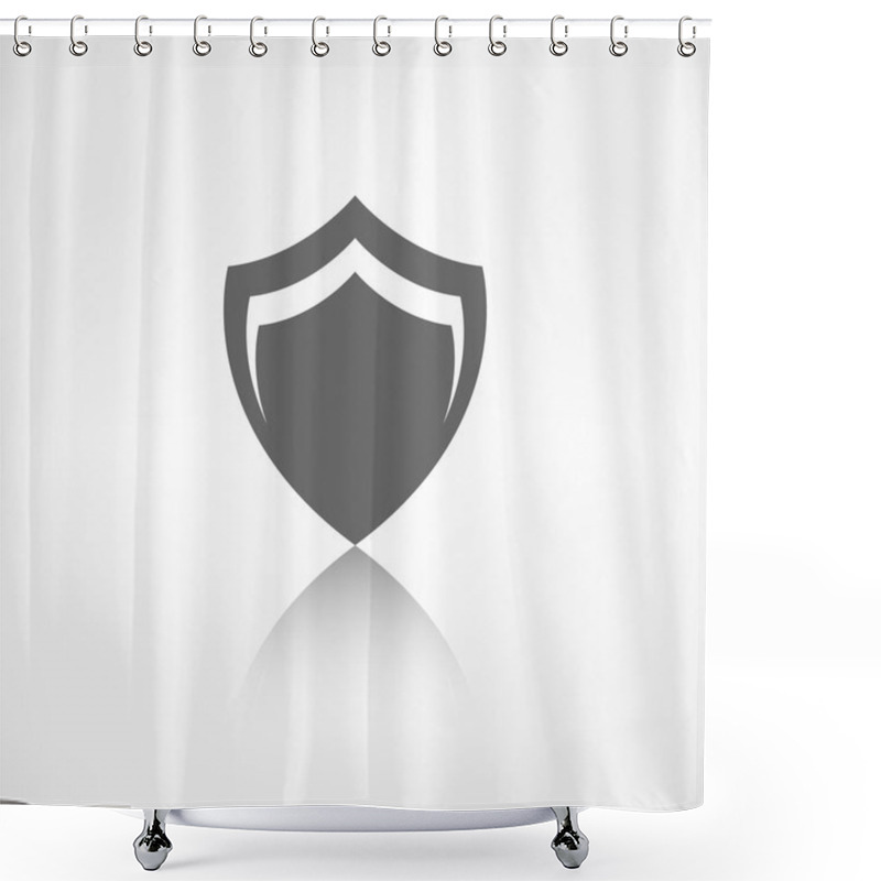 Personality  Shield Protection Icon Shower Curtains