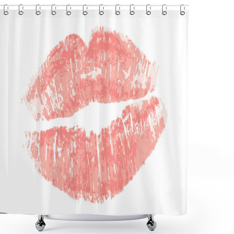 Personality  Lipstick Mark Shower Curtains