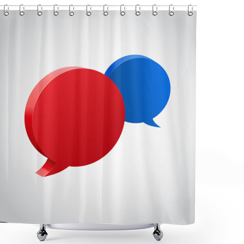 Personality  Shiny Speech Bubble . Shower Curtains