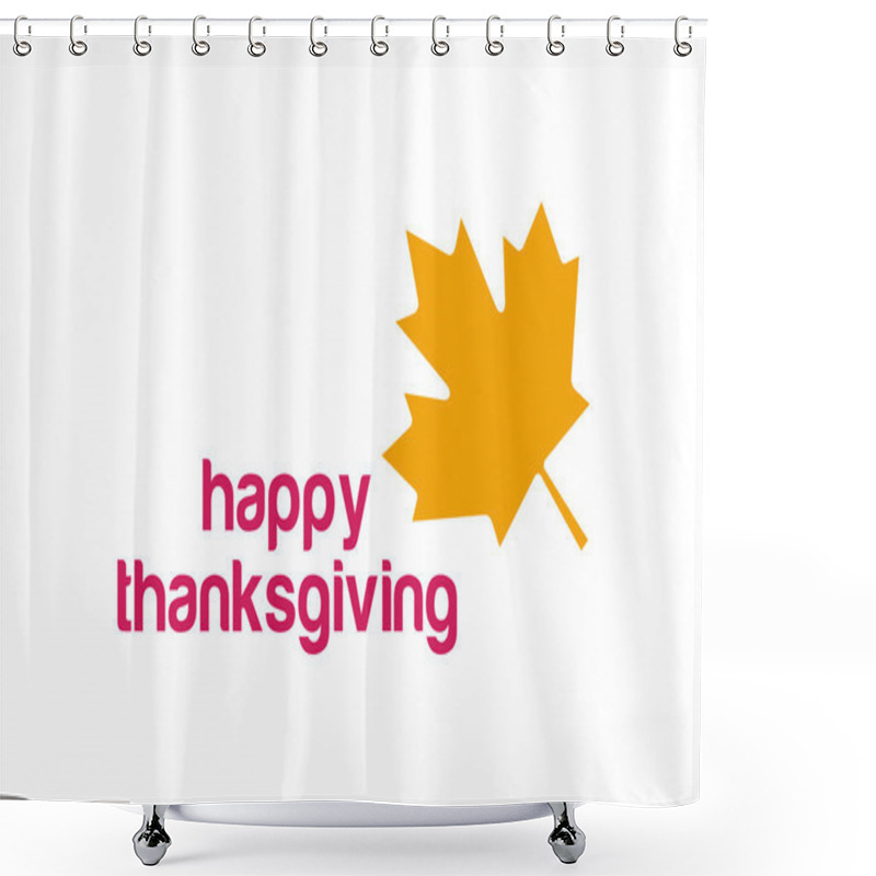 Personality  Thanksgiving Day Canada Logo Shower Curtains