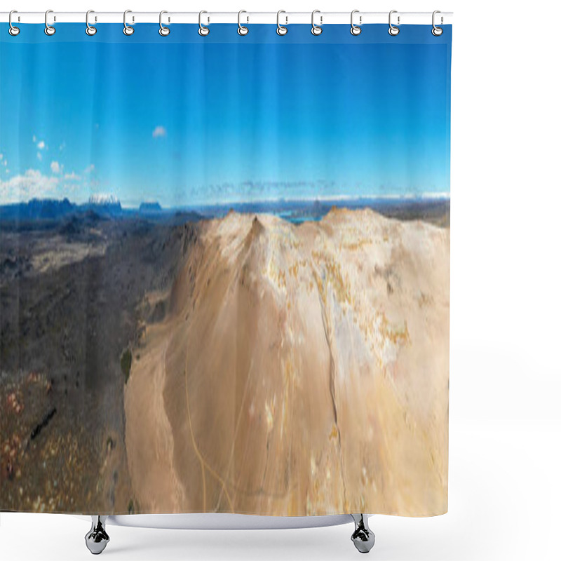 Personality  Namafjall Hverir Geothermal Area In Iceland. Stunning Landscape  Shower Curtains