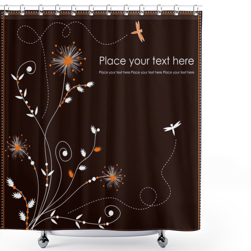 Personality  Beautiful Floral Background. Shower Curtains