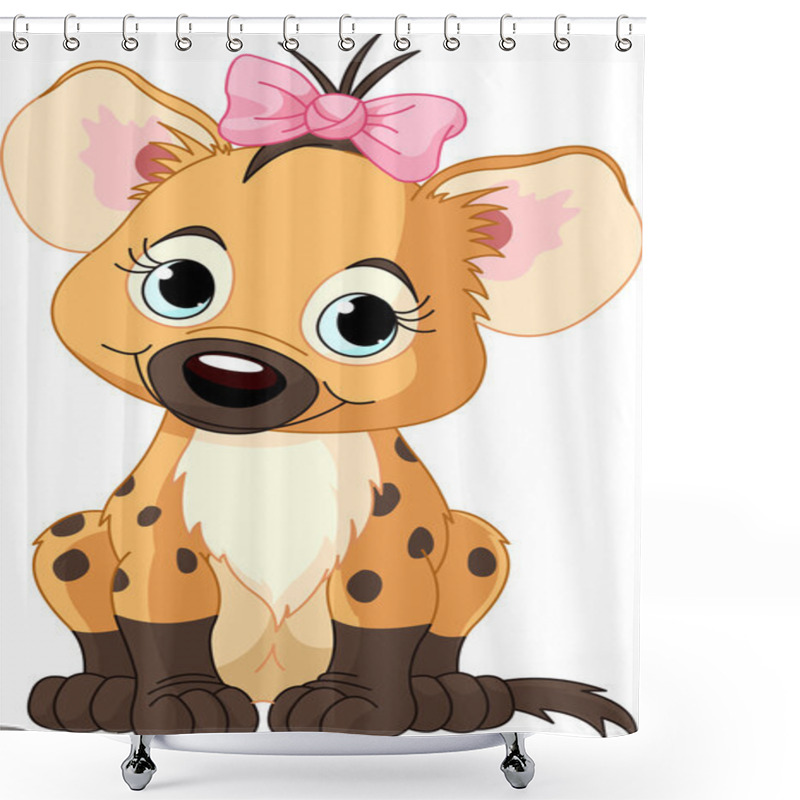 Personality  BABY GIRL HYENA Shower Curtains