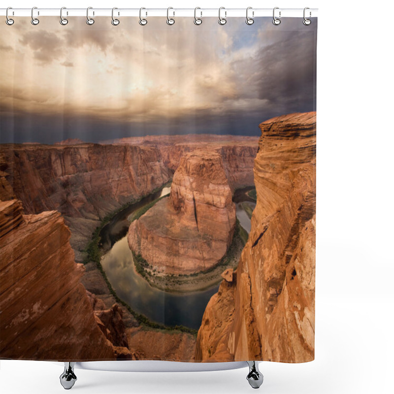 Personality  Dramatic Desert Canyon Sunrise Shower Curtains